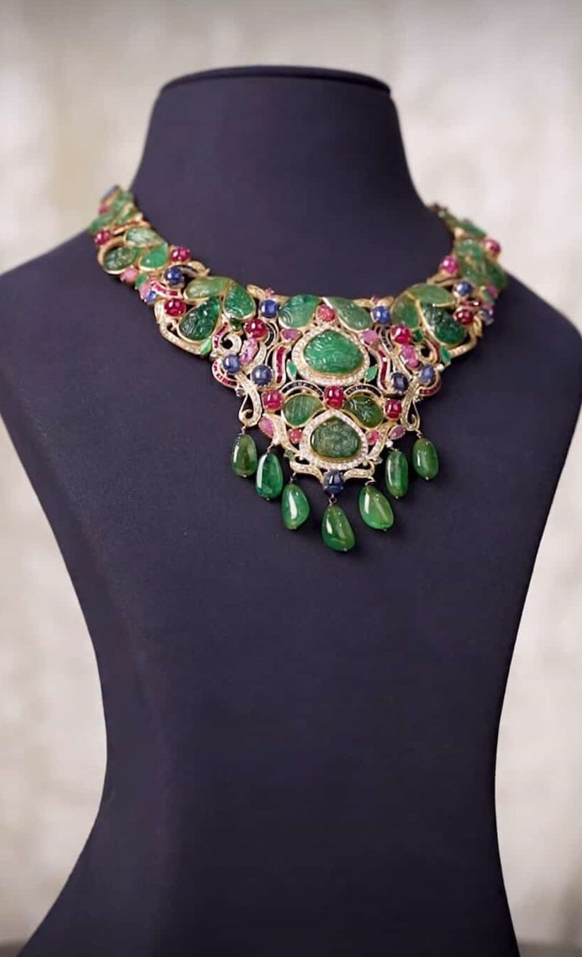Emerald Silver Set