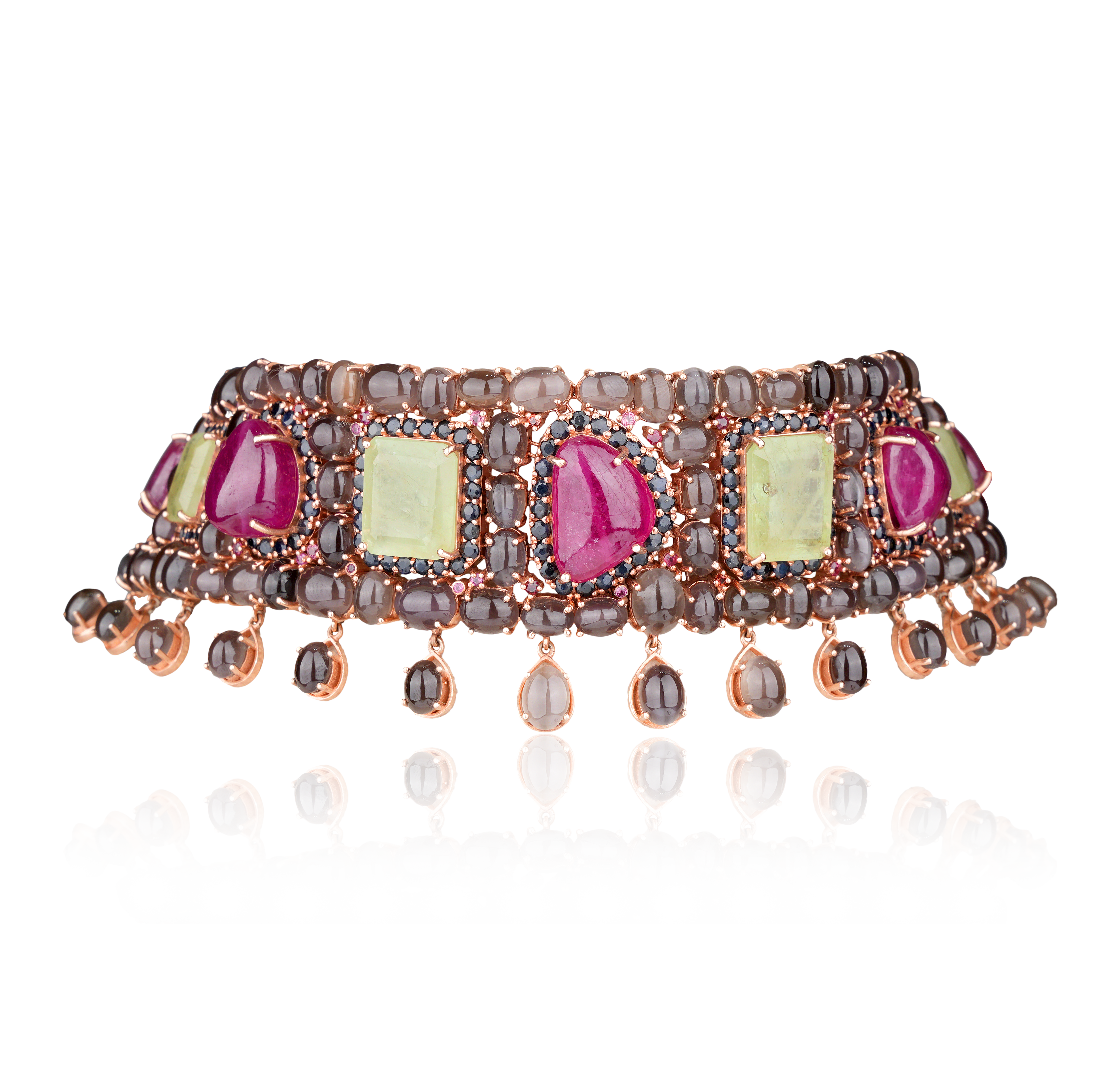 Ruby Sapphire Necklace