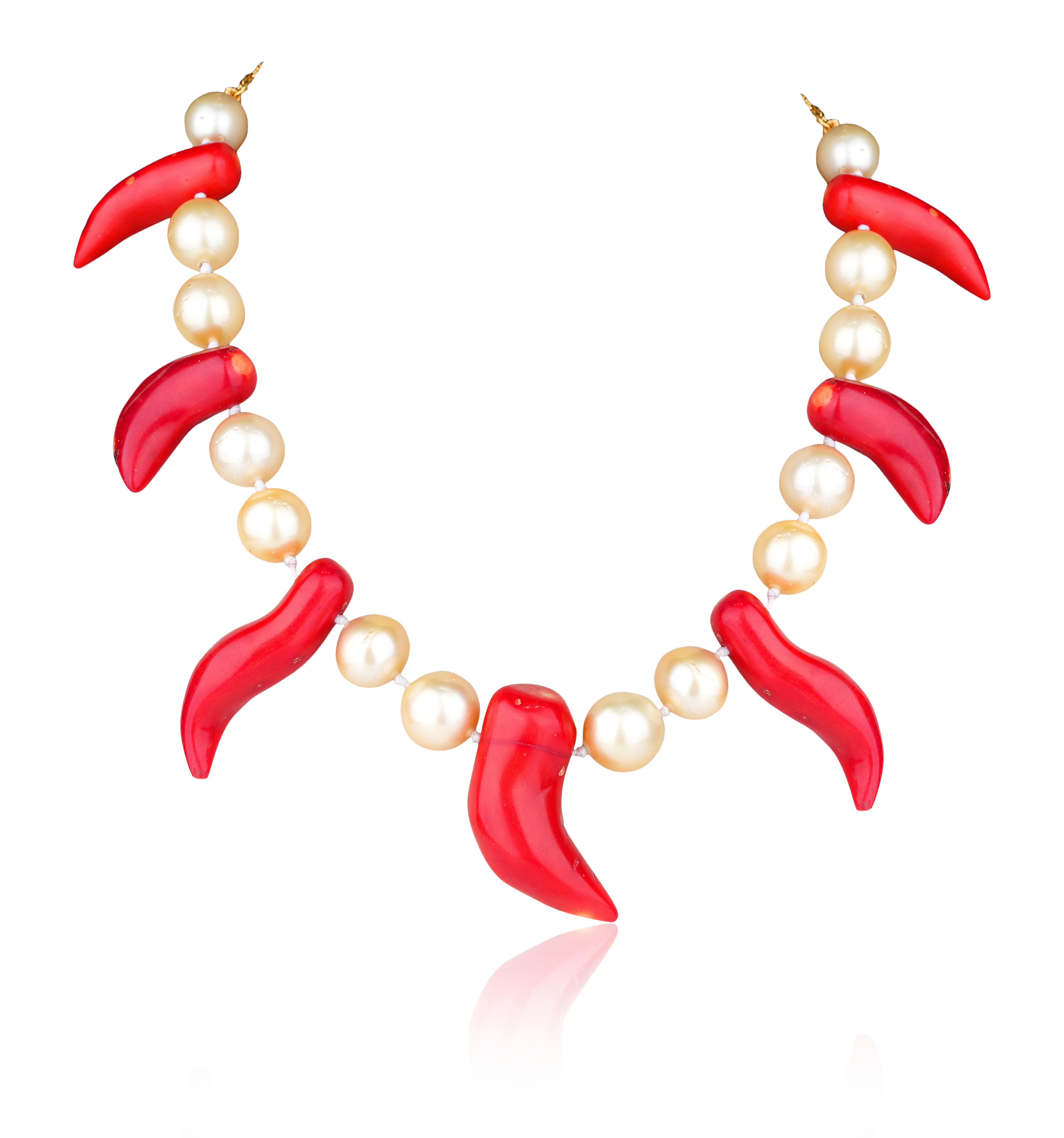 Moonga Mirchi Necklace Set