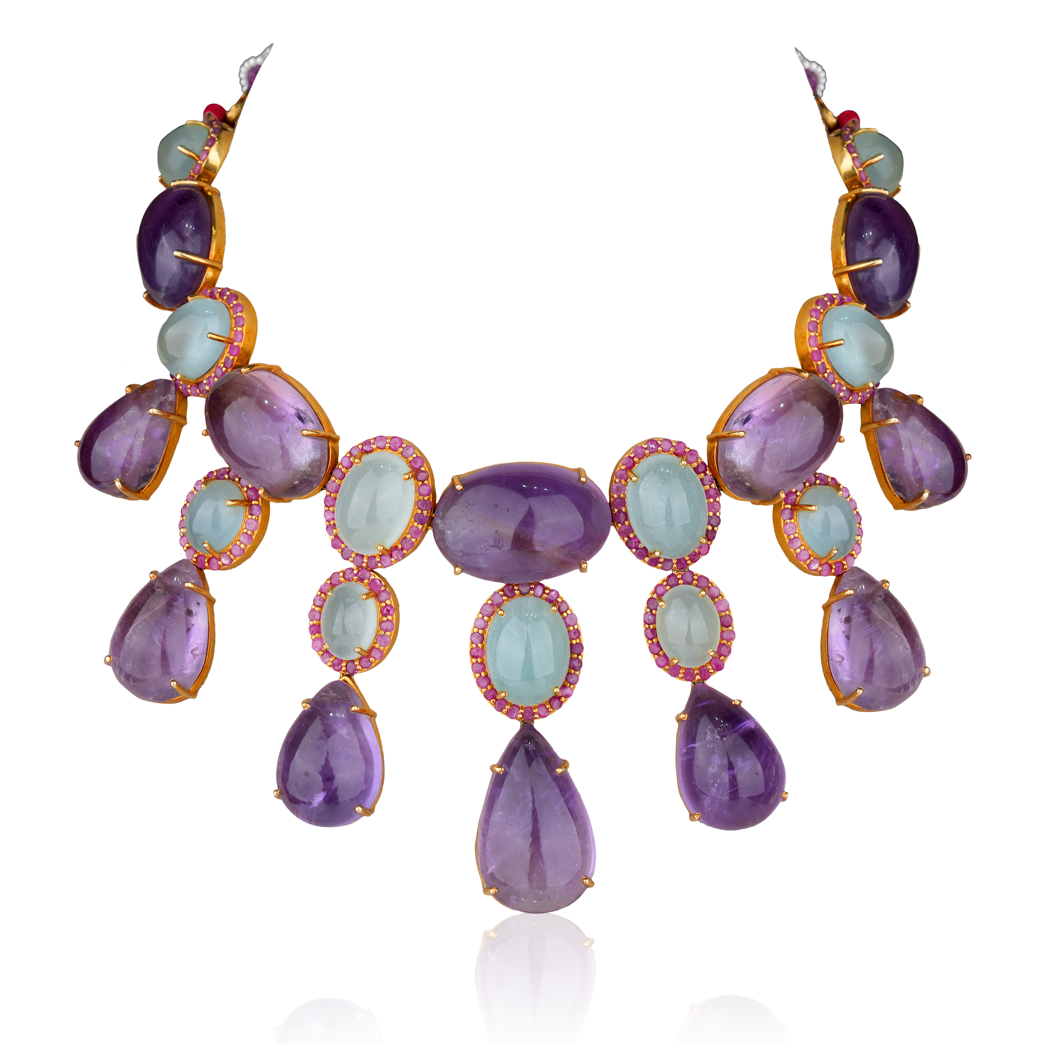 Amethyst Aquamarine Set