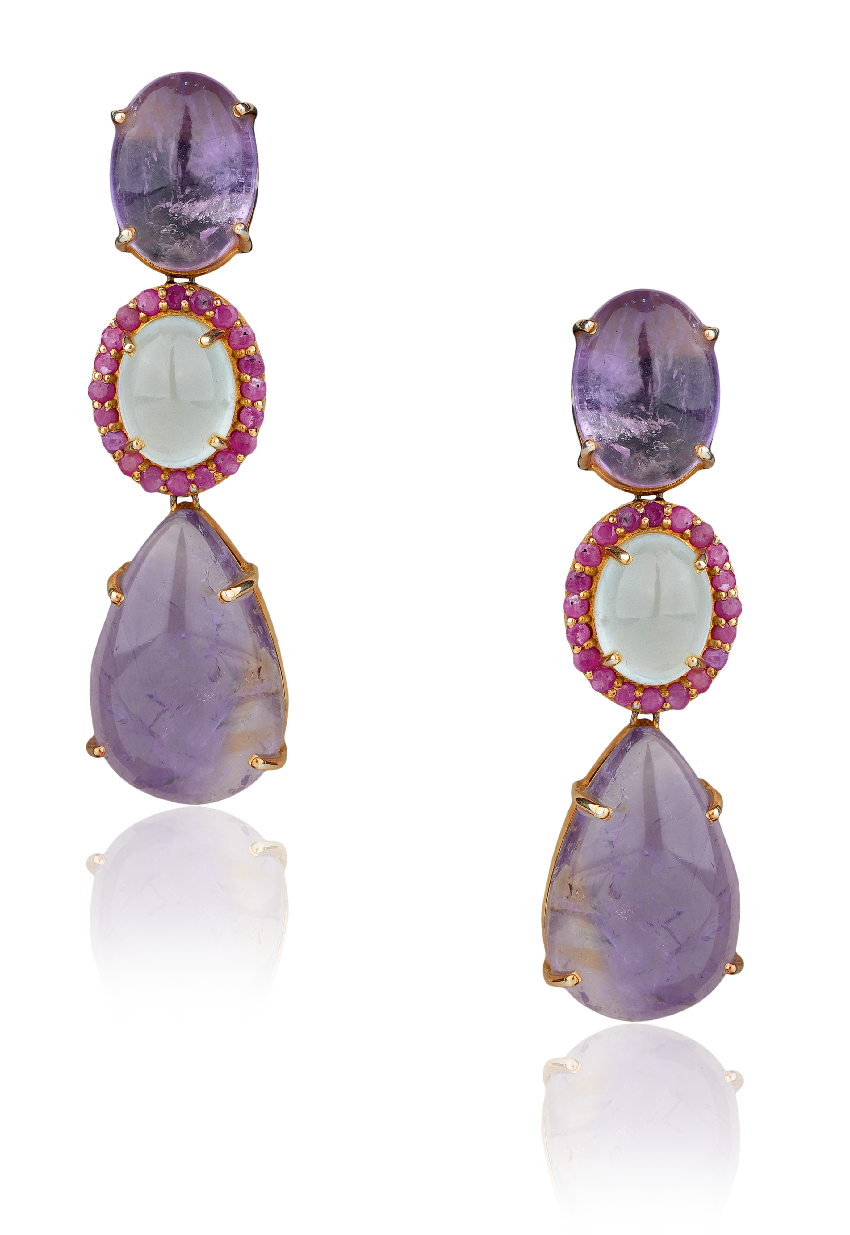 Amethyst Aquamarine Set