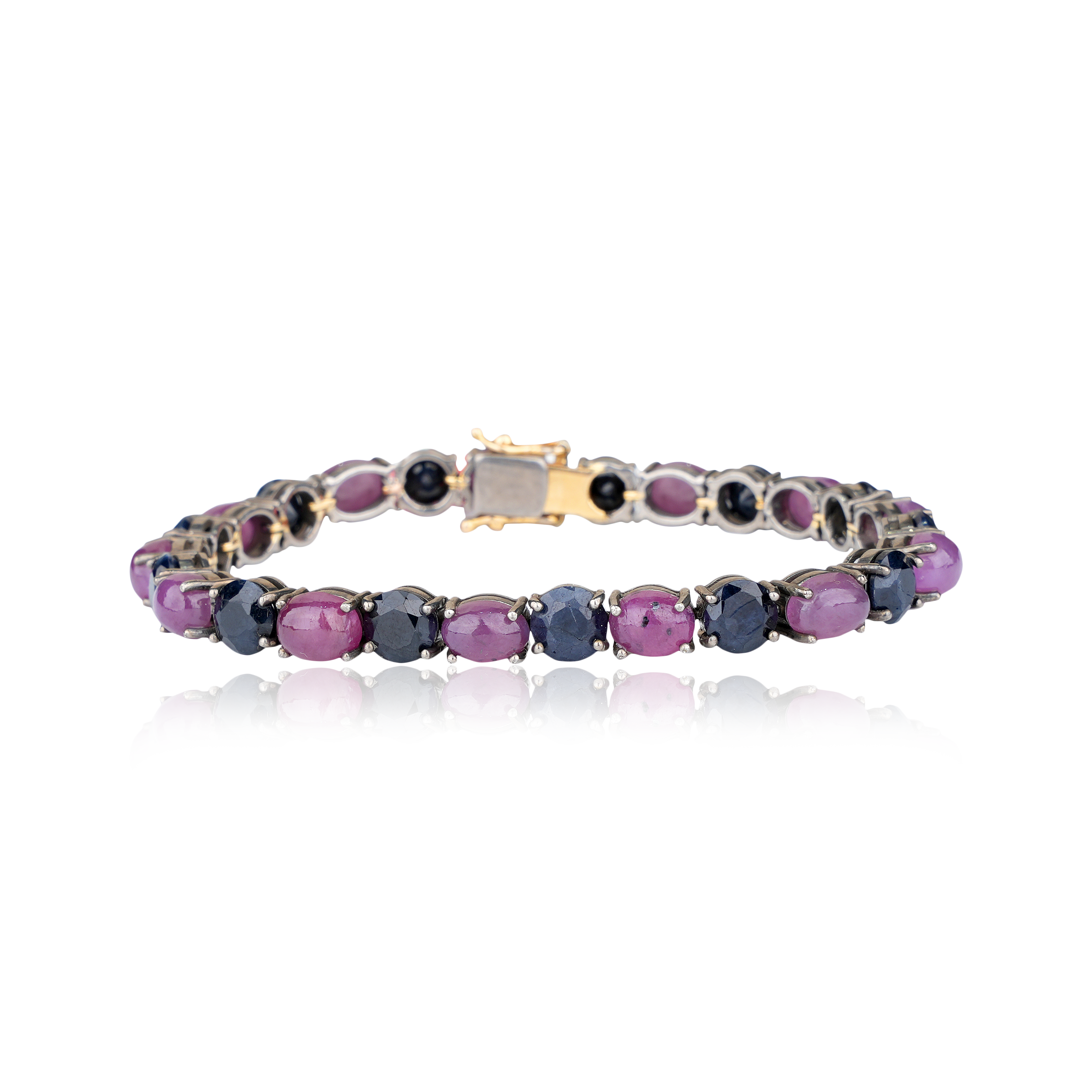 Ruby & Blue Sapphire Bracelet