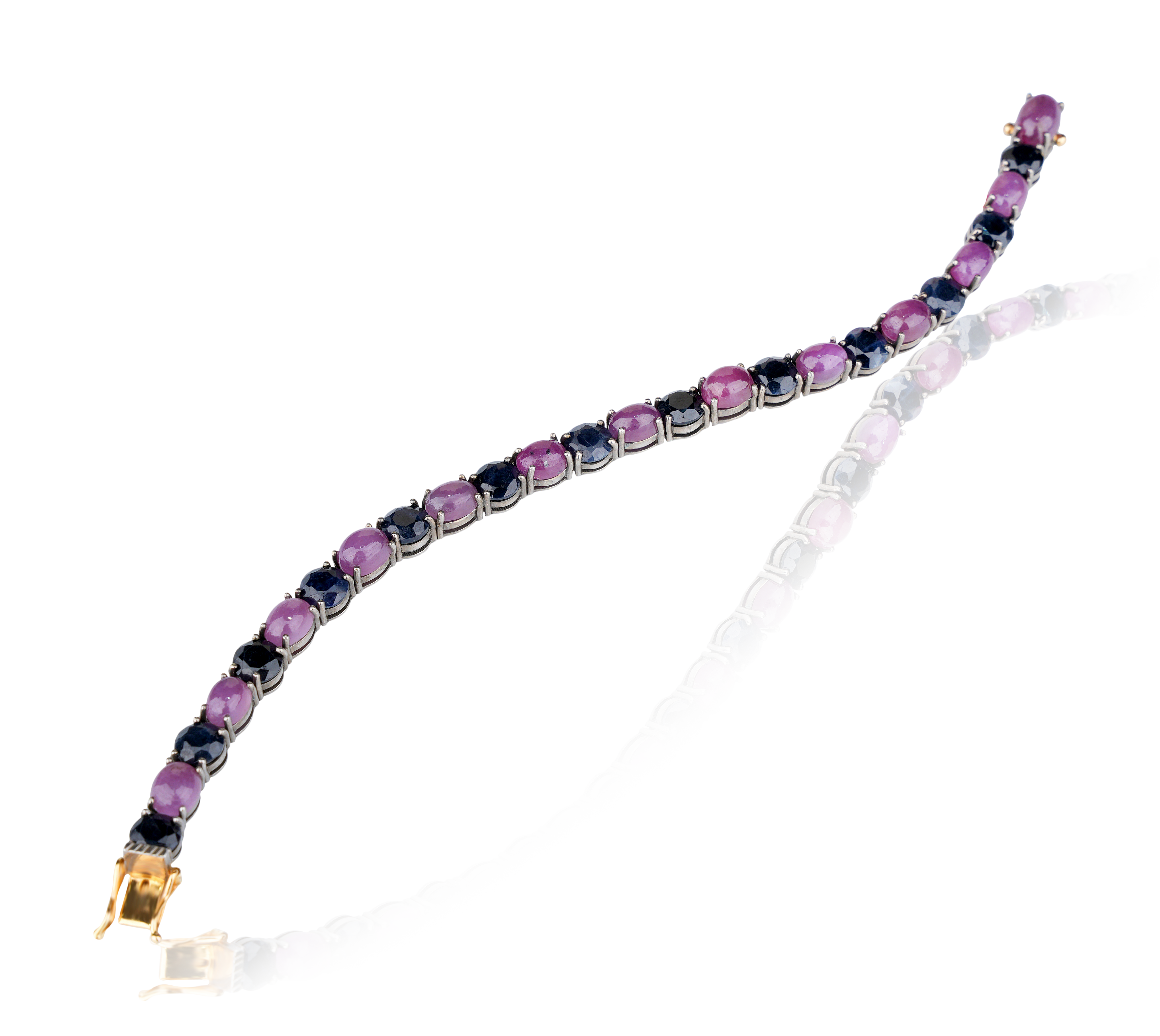 Ruby & Blue Sapphire Bracelet