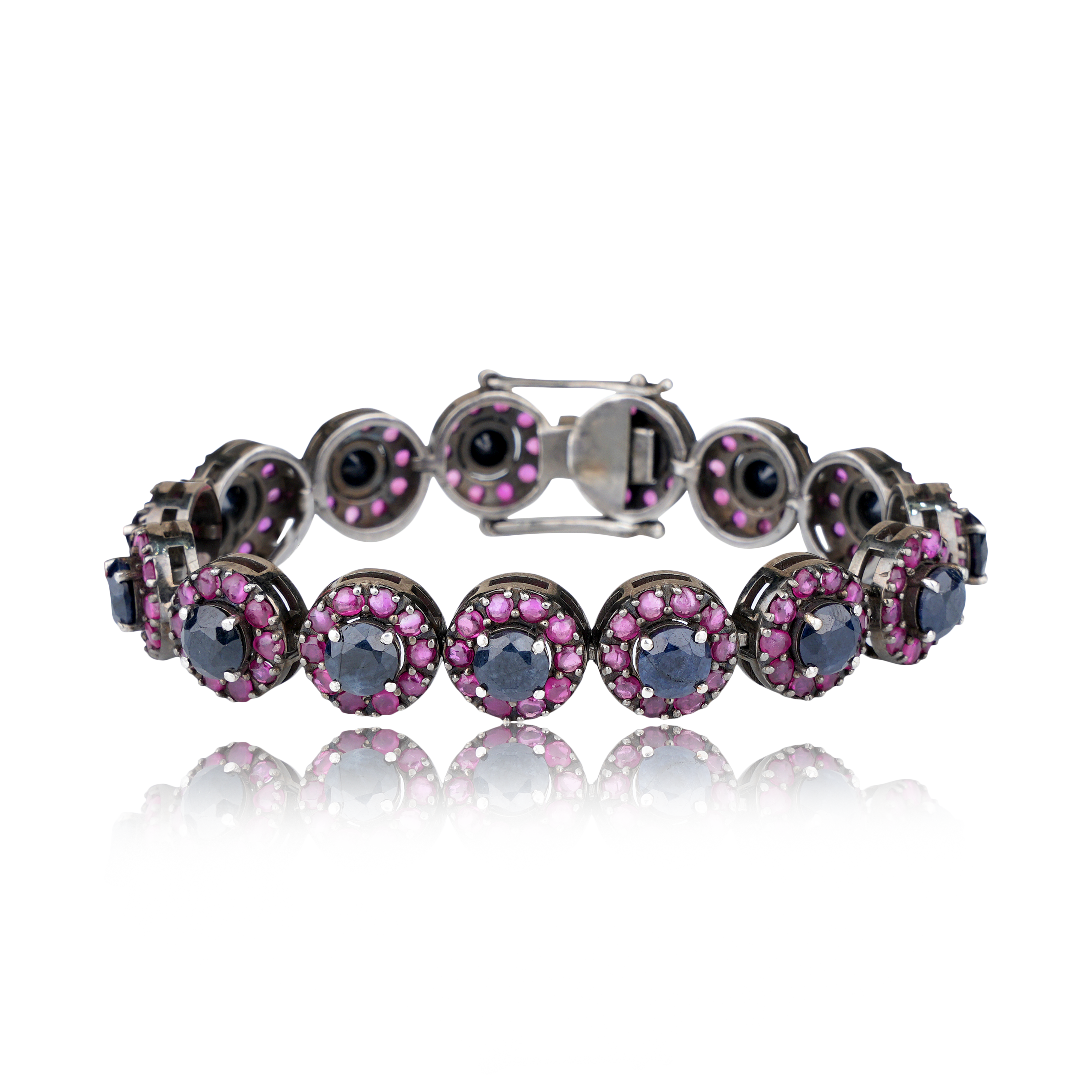 Blue Sapphire & Rubies Bracelet