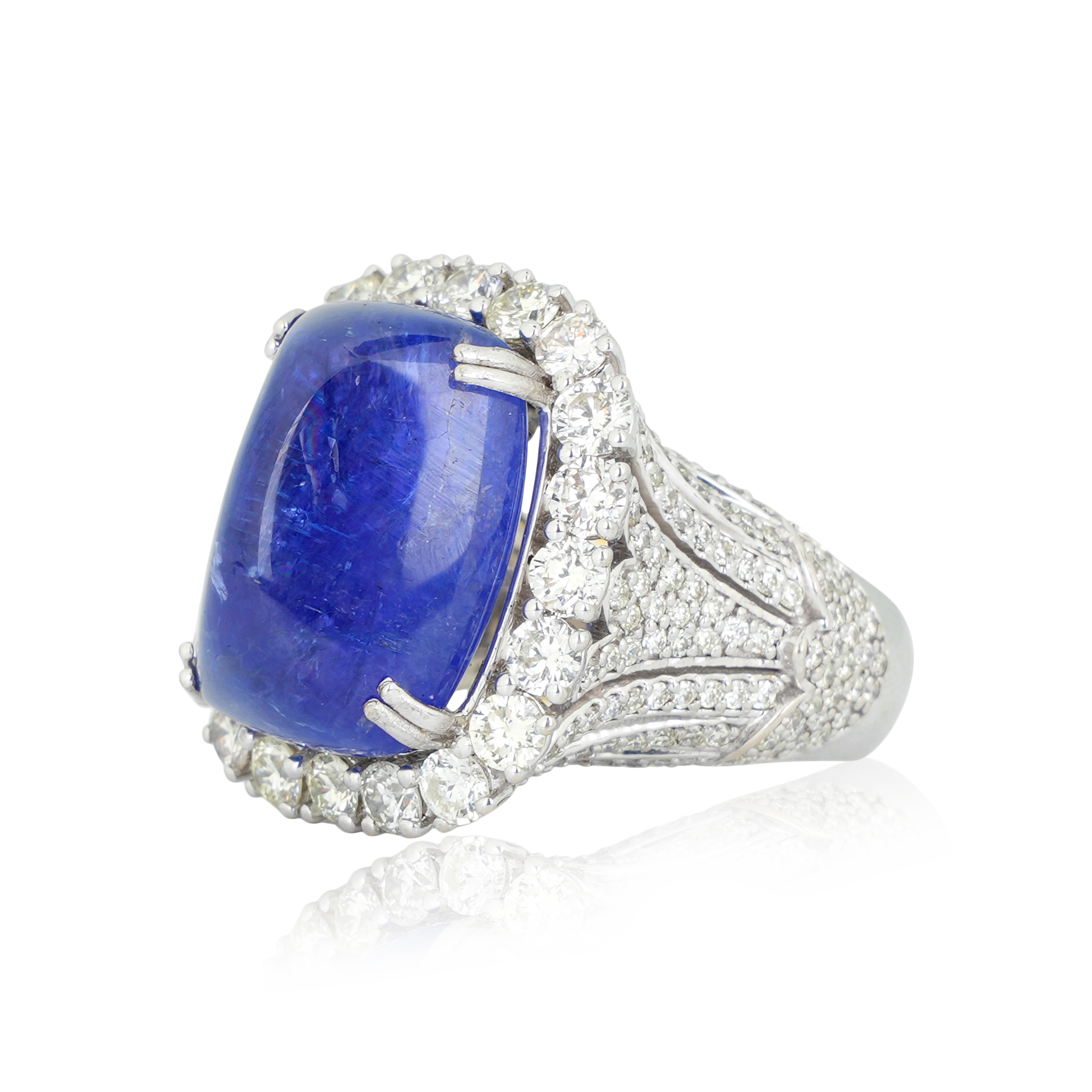 DLRF - 874 Tanzanite Diamond Ring