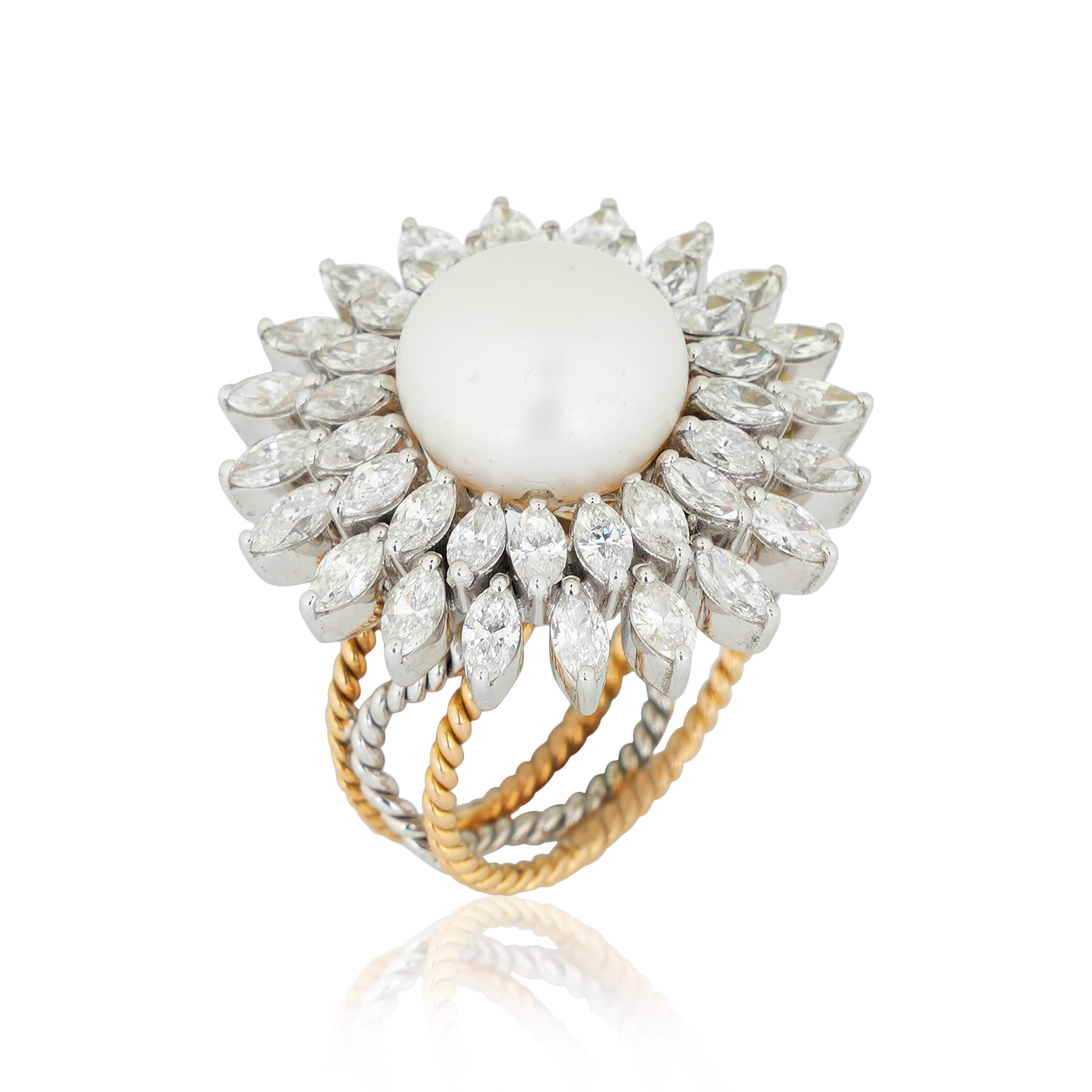 DLRF - 186 Pearl Diamond Ring