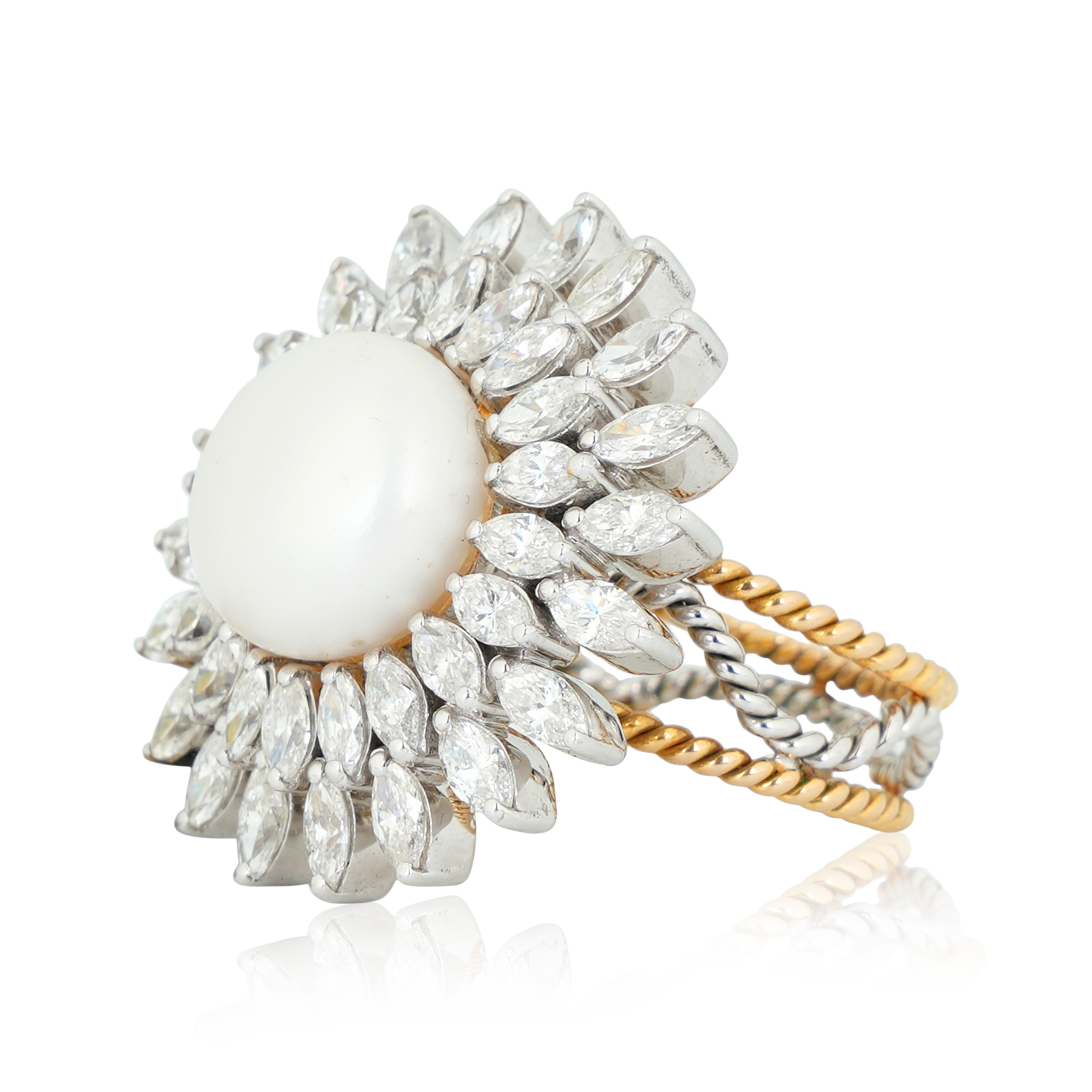 DLRF - 186 Pearl Diamond Ring