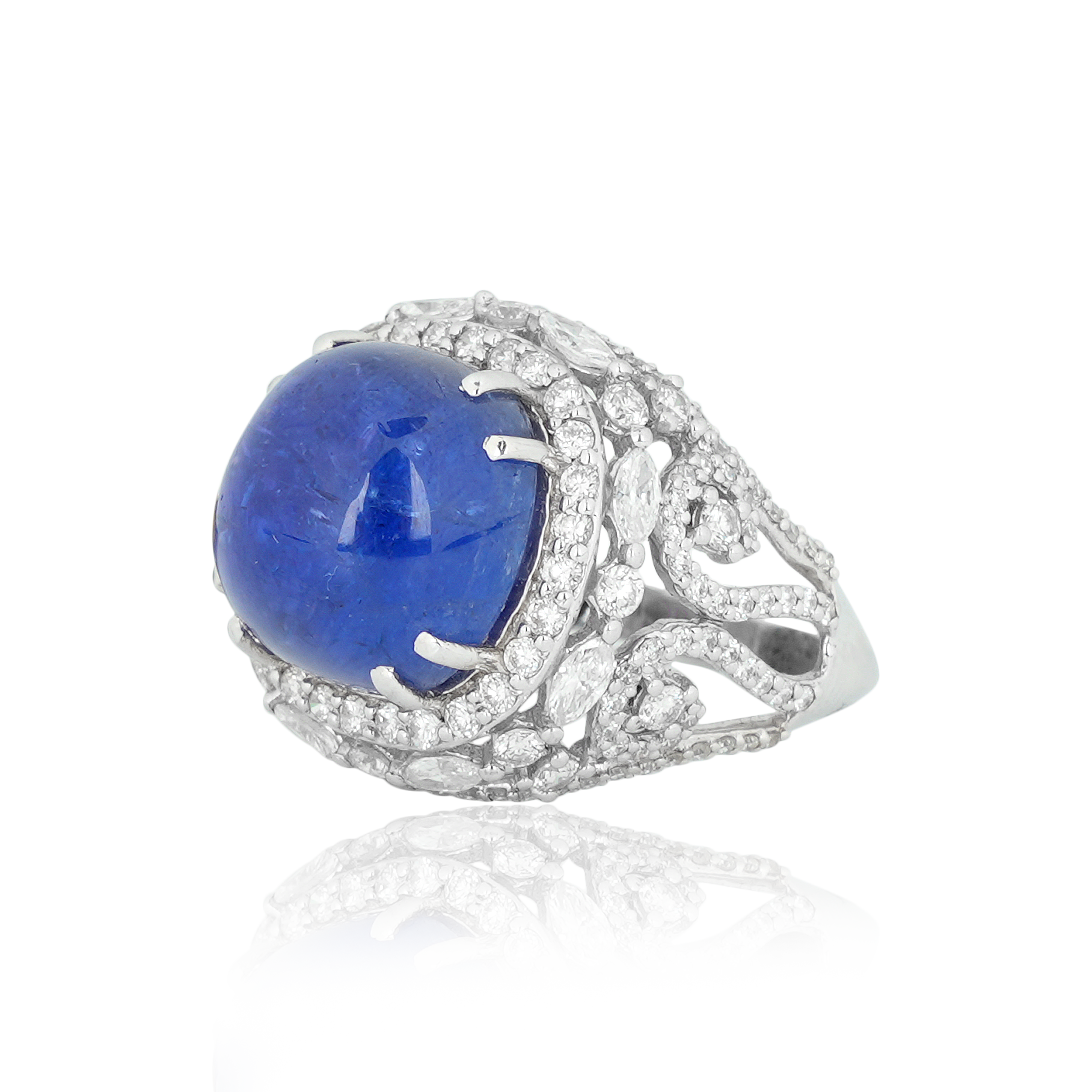 DLRE-628 Tanzanite Diamond Ring