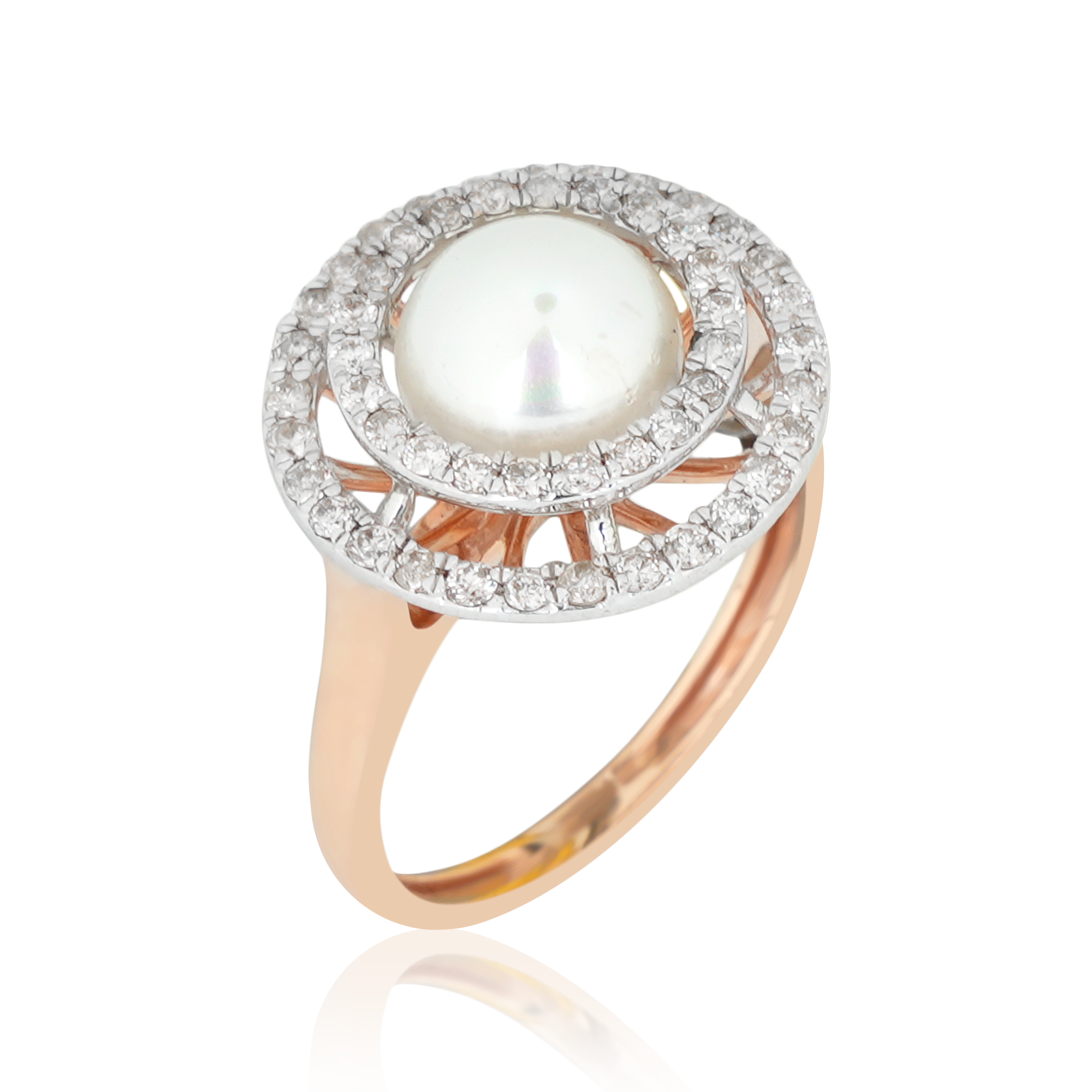 DLRF-743 Pearl Diamond Ring