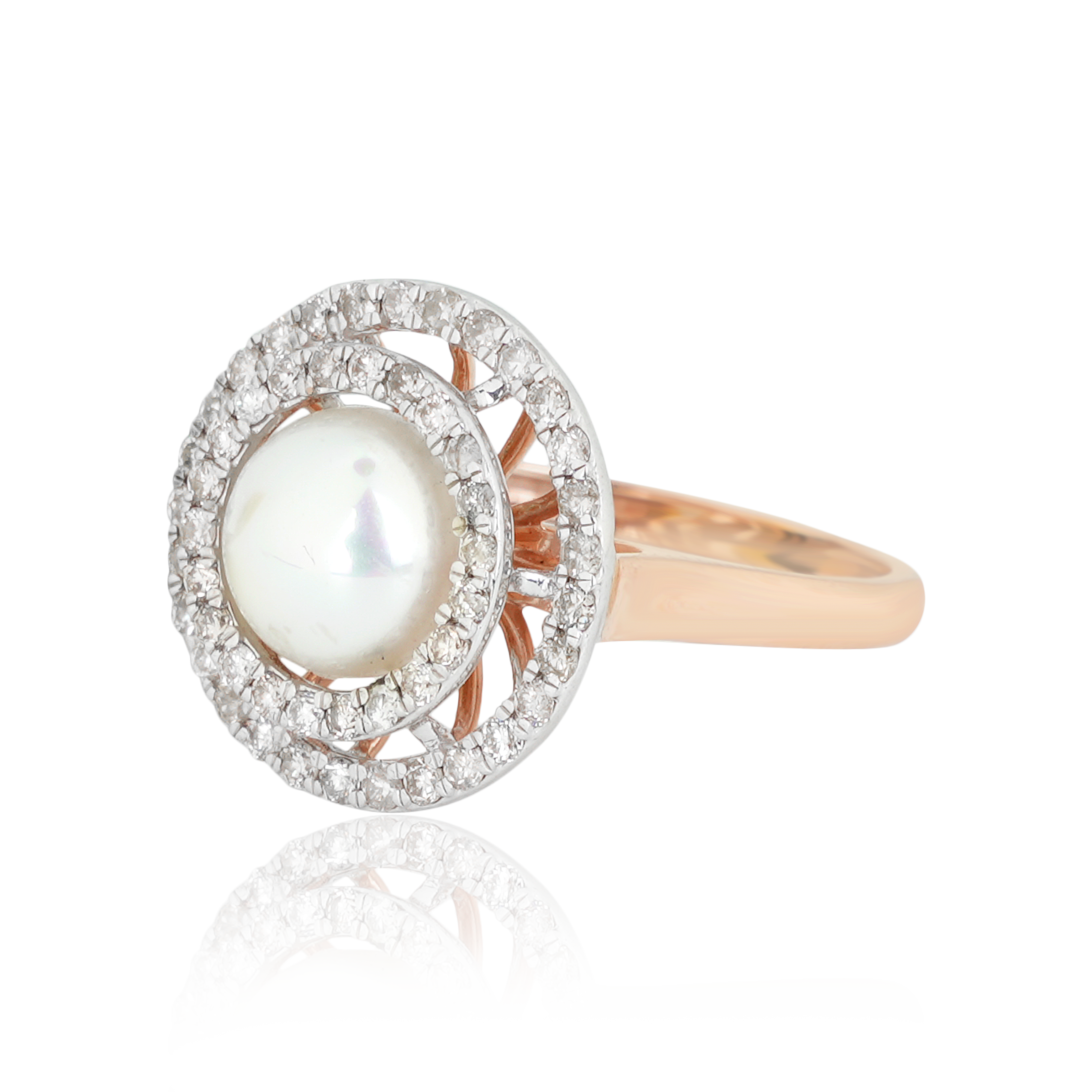DLRF-743 Pearl Diamond Ring