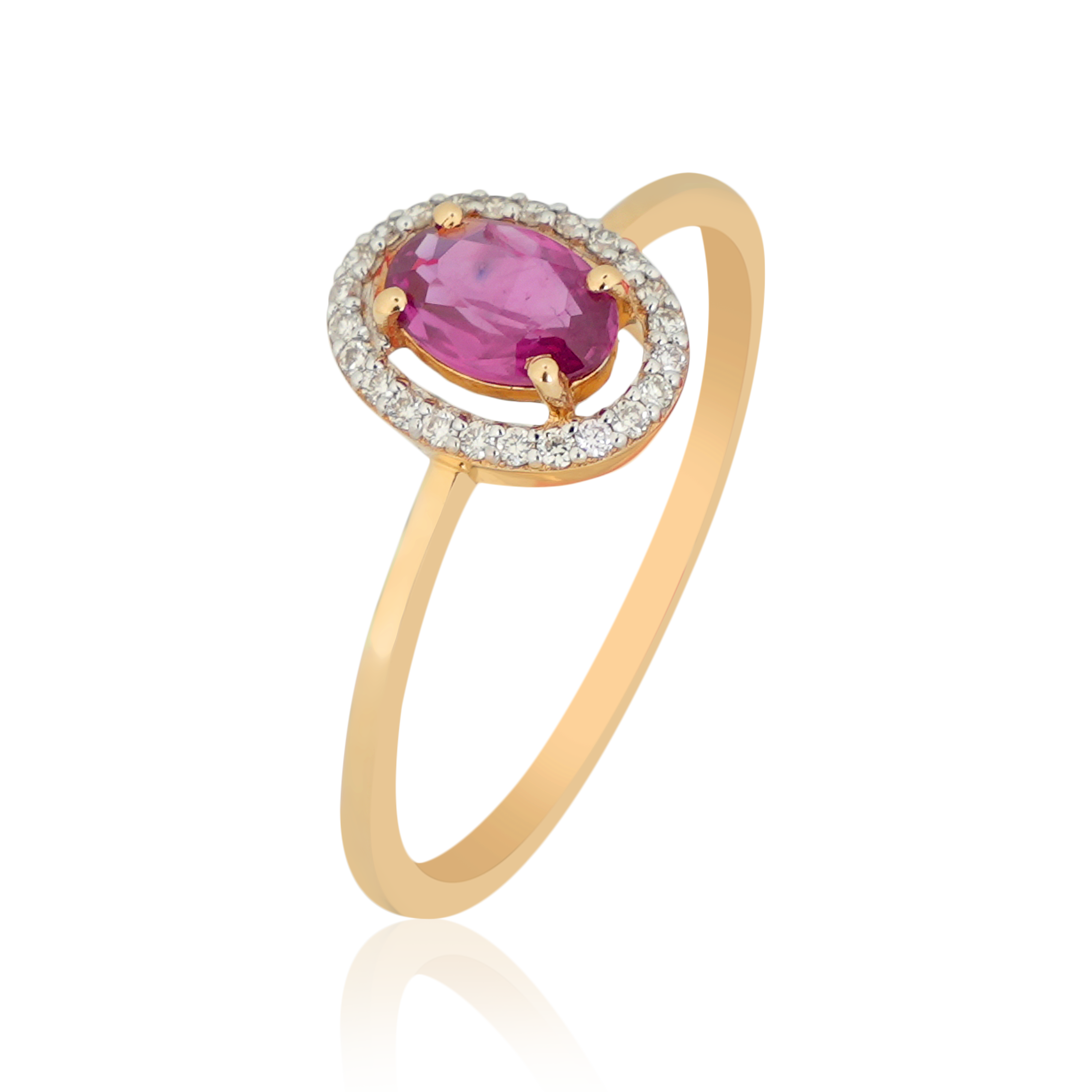 DLRE-904 Pink Sapphire Diamond Ring