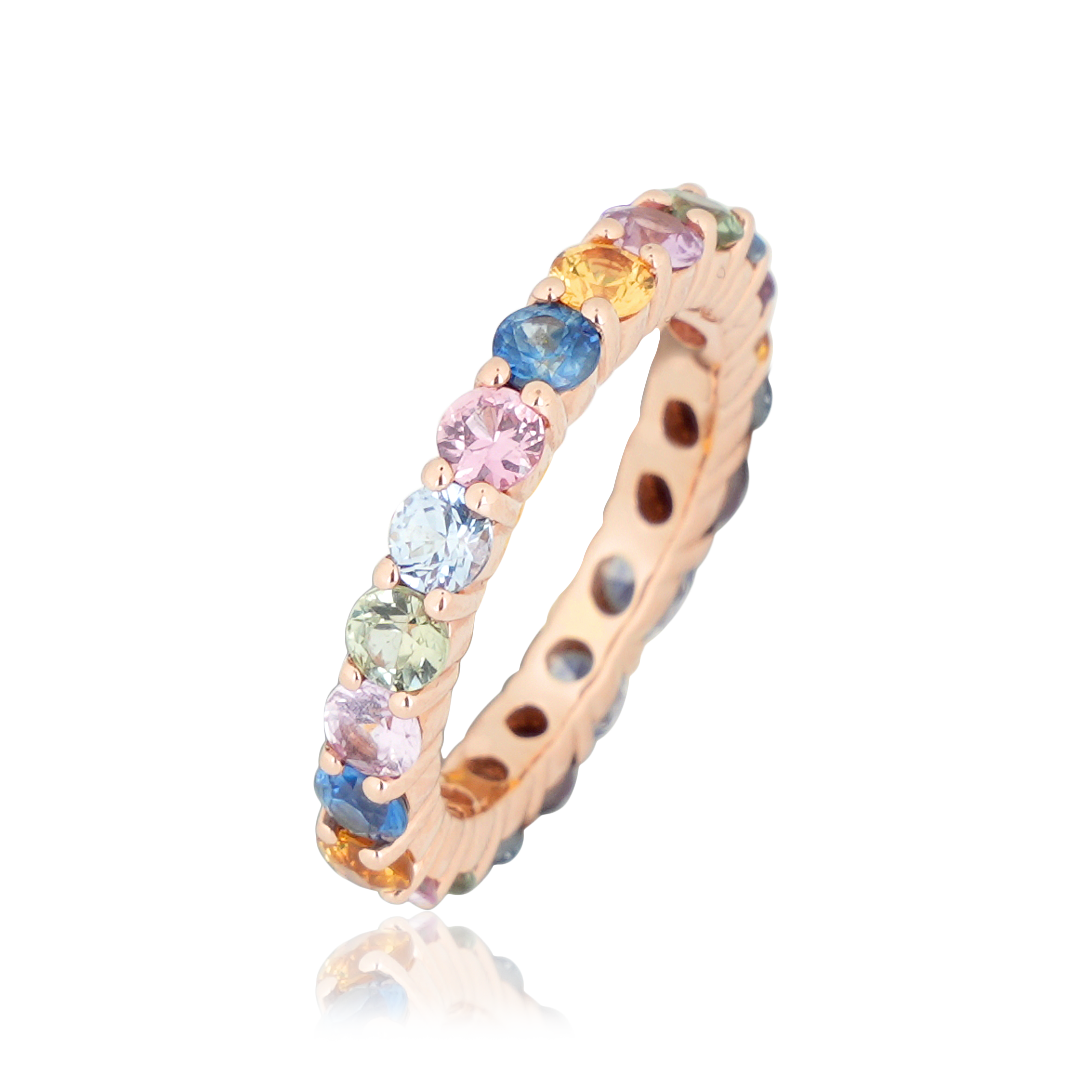 DLRF - 871 Multi Sapphire Ring