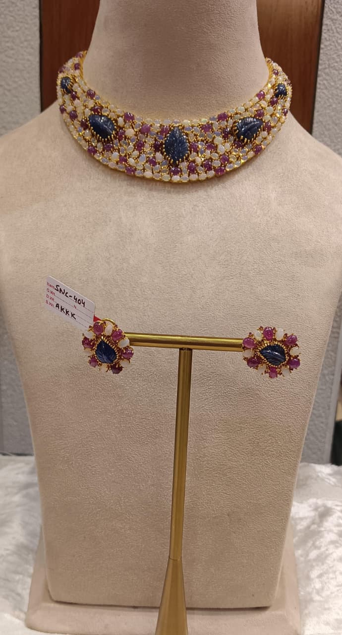 Opal - Blue Sapphire Set